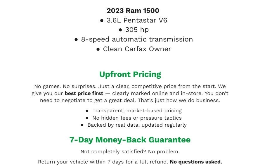 2023 RAM 1500 Lone Star 4x4 Crew Cab 5'7 Box