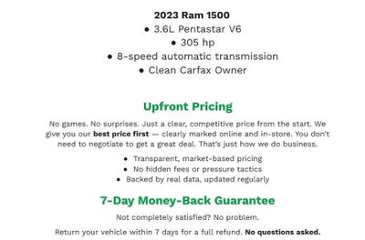 2023 RAM 1500 Lone Star 4x4 Crew Cab 5'7 Box
