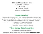2021 Ford Ranger XLT 4WD SuperCrew 5' Box