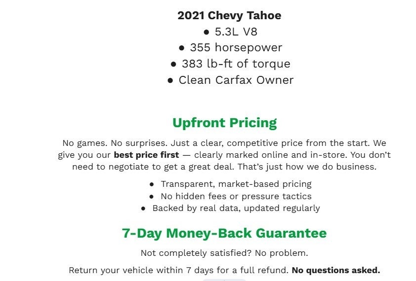 2021 Chevrolet Tahoe 4WD 4dr LT