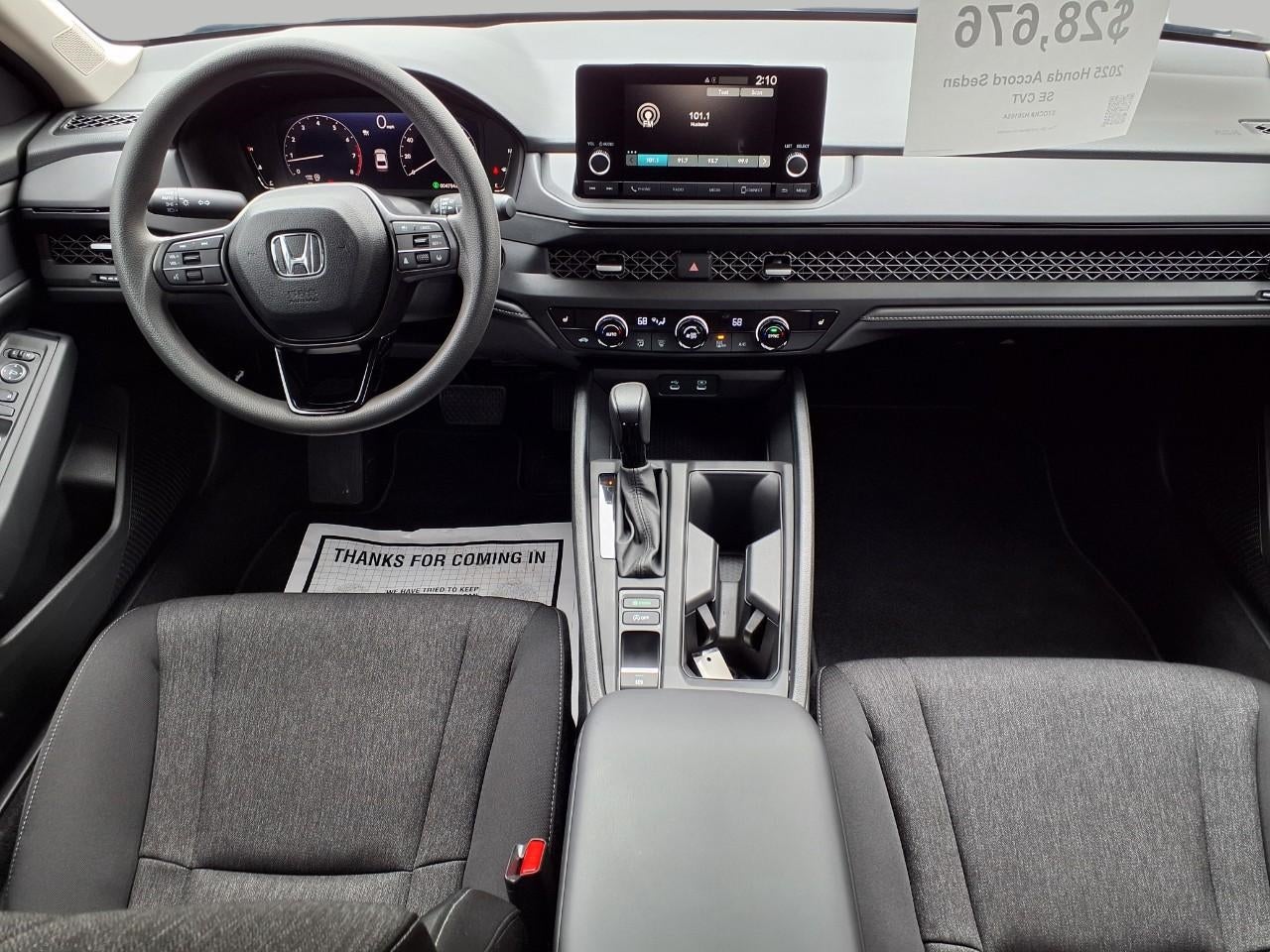 2025 Honda Accord Sedan SE CVT