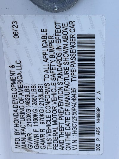 2023 Honda Accord Hybrid Sport Sedan