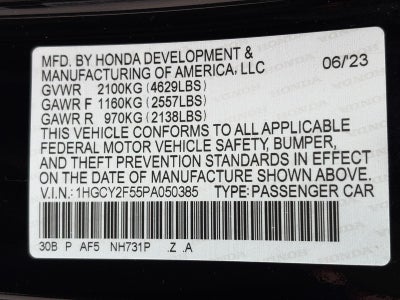 2023 Honda Accord Hybrid Sport Sedan
