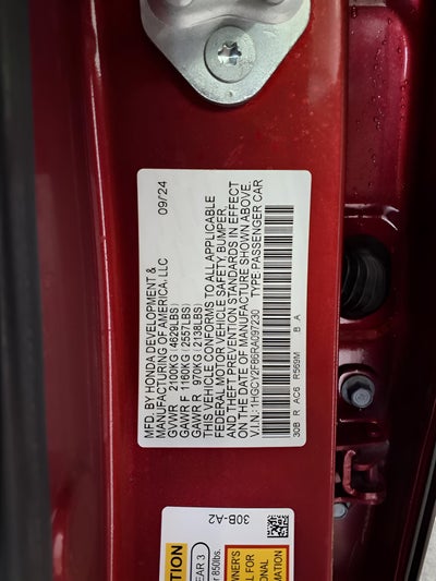 2024 Honda Accord Hybrid Touring Sedan