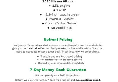 2025 Nissan Altima SL AWD