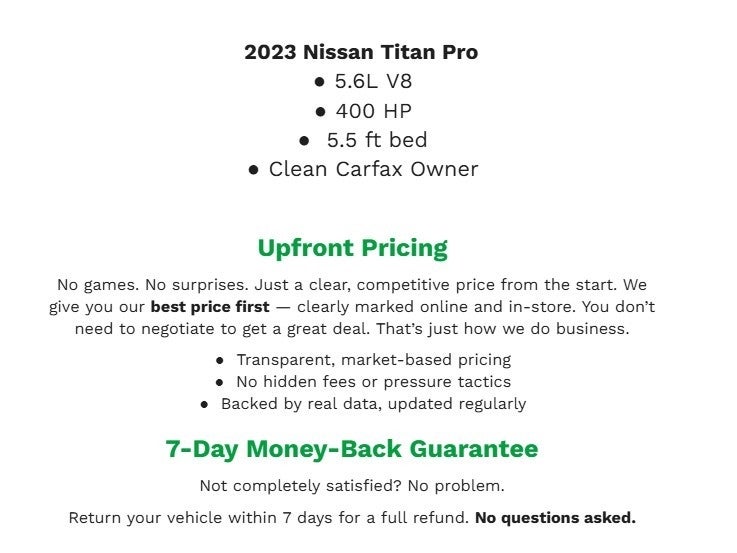 2023 Nissan TITAN CREW CAB