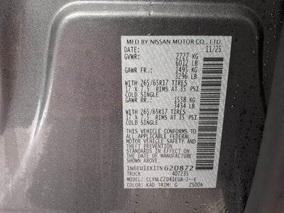 2026 Nissan Frontier Crew Cab SV