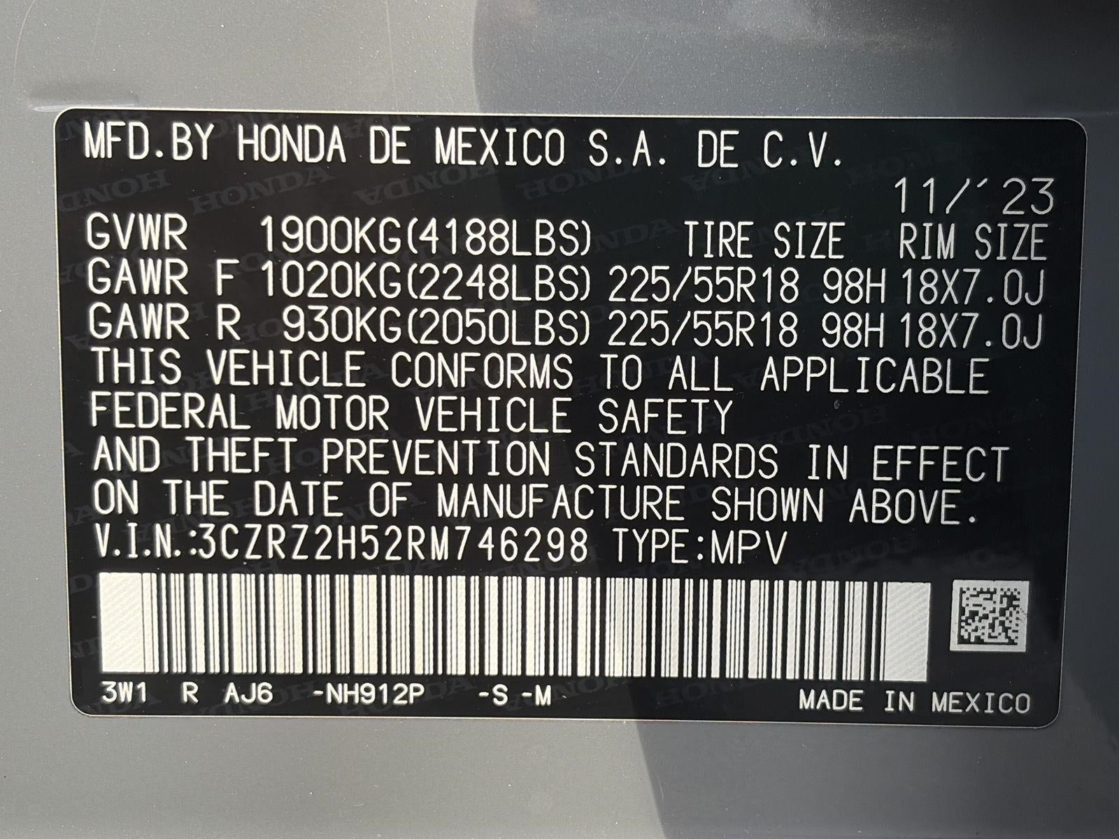 2024 Honda HR-V Sport AWD CVT