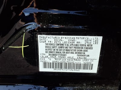 2026 Nissan Sentra SV Sedan