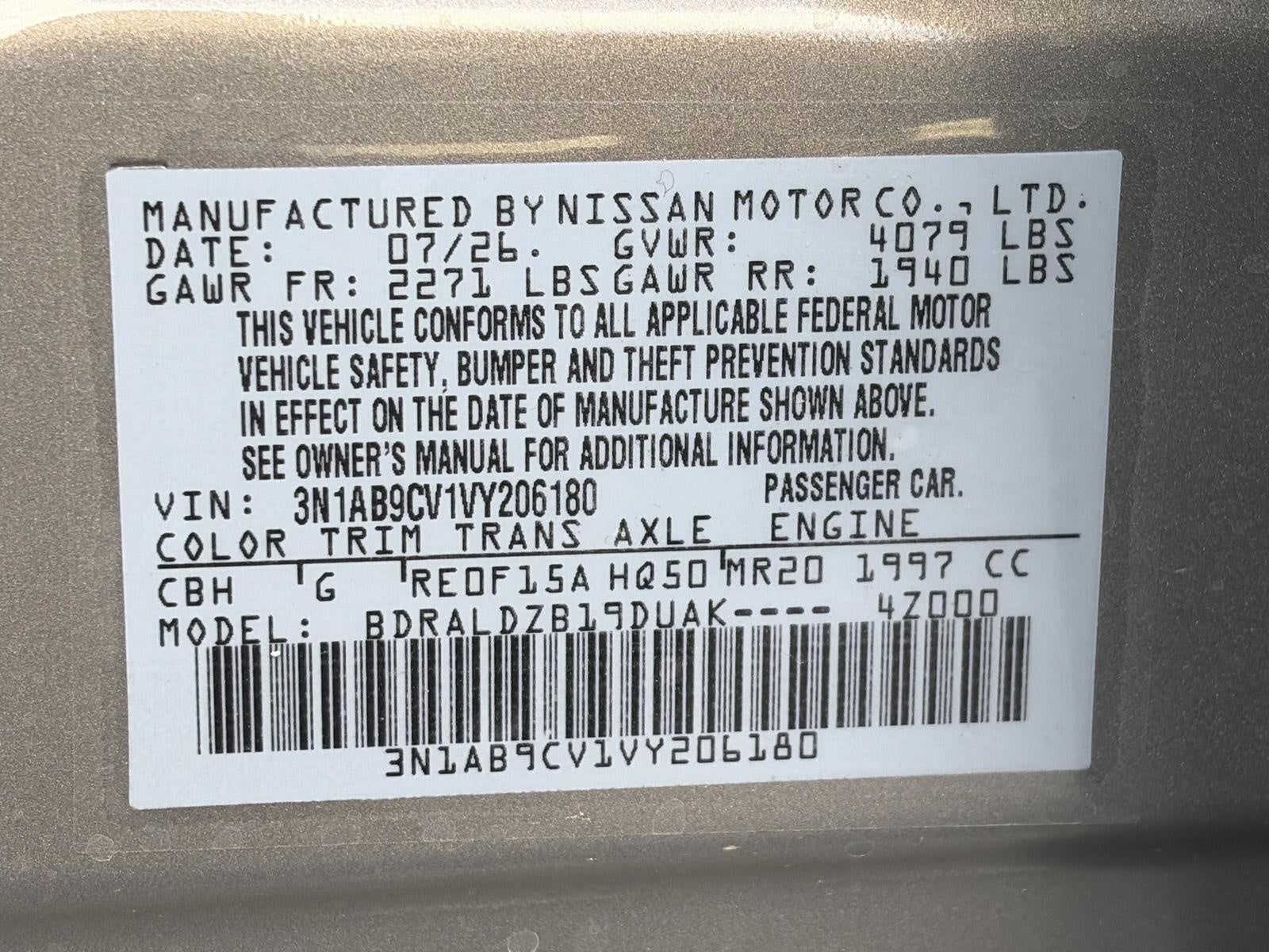 2027 Nissan Sentra SV Sedan