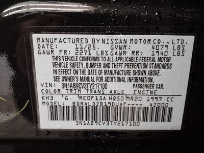 2026 Nissan Sentra SV