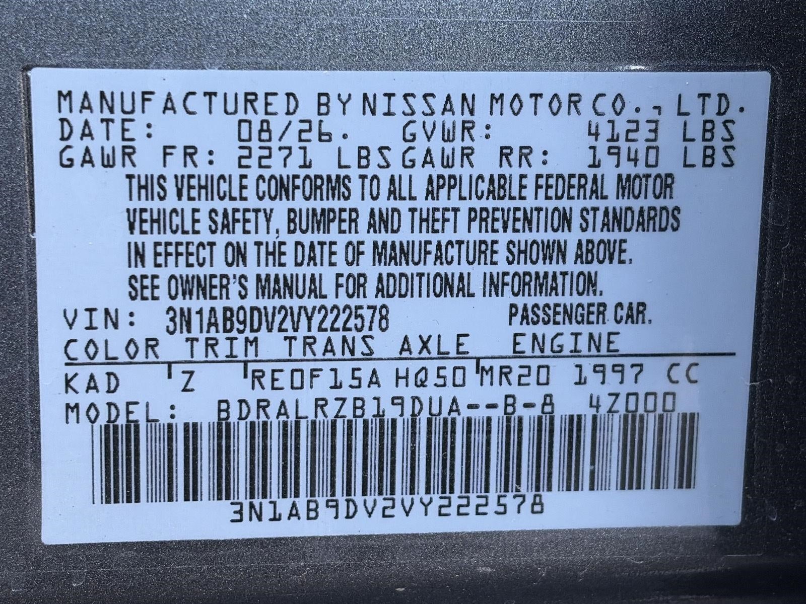 2027 Nissan Sentra SR Sedan