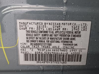 2026 Nissan Sentra SR