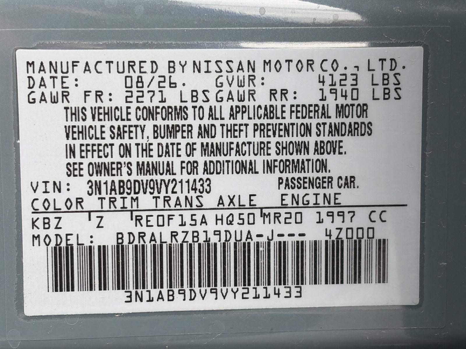2027 Nissan Sentra SR Sedan