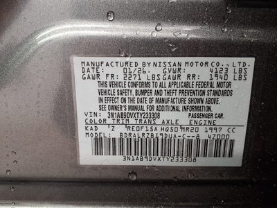 2026 Nissan Sentra SR