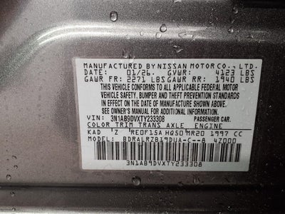 2026 Nissan Sentra SR Sedan
