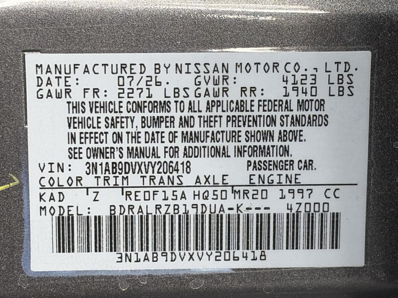 2027 Nissan Sentra SR Sedan