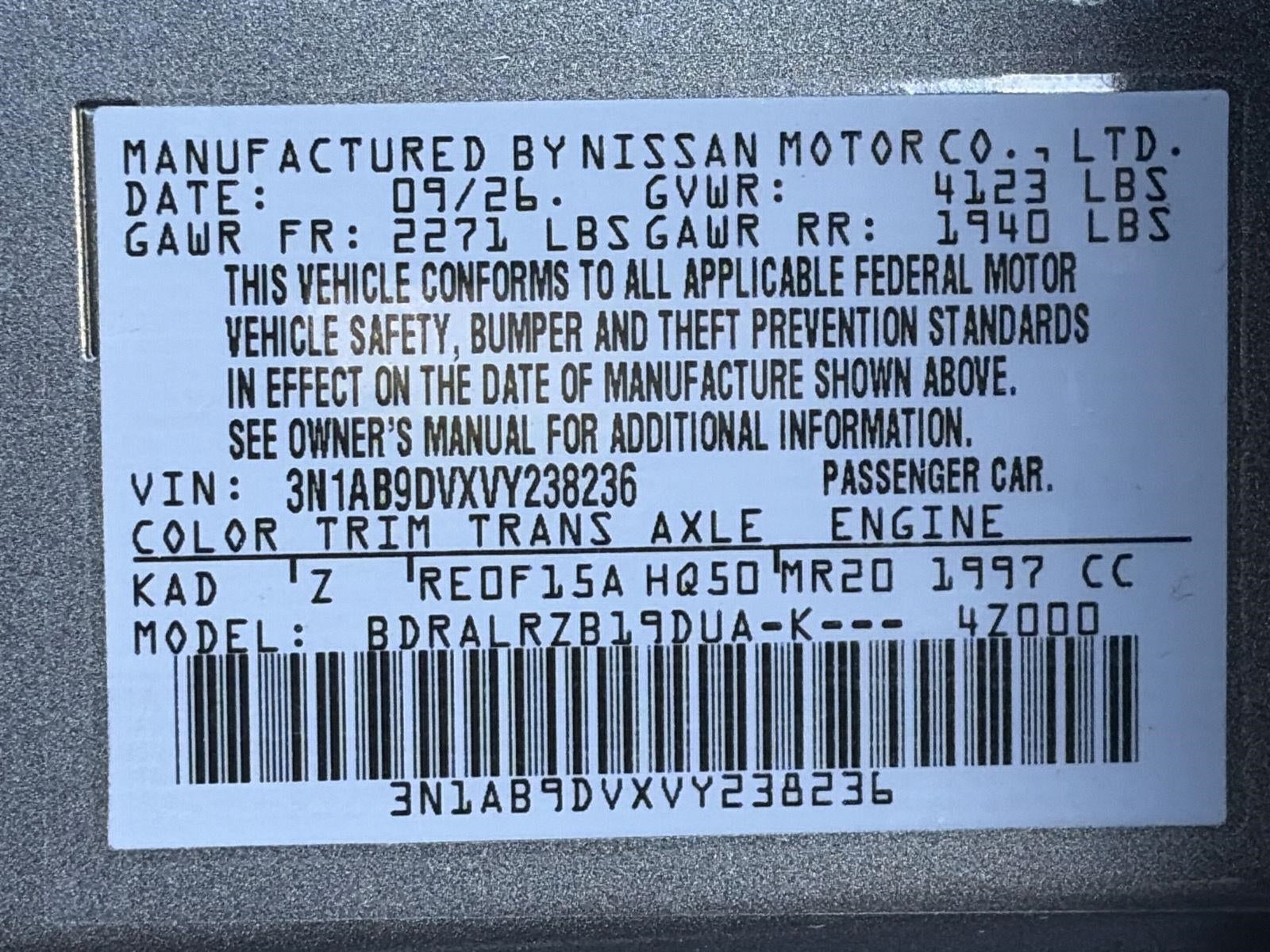 2027 Nissan Sentra SR Sedan