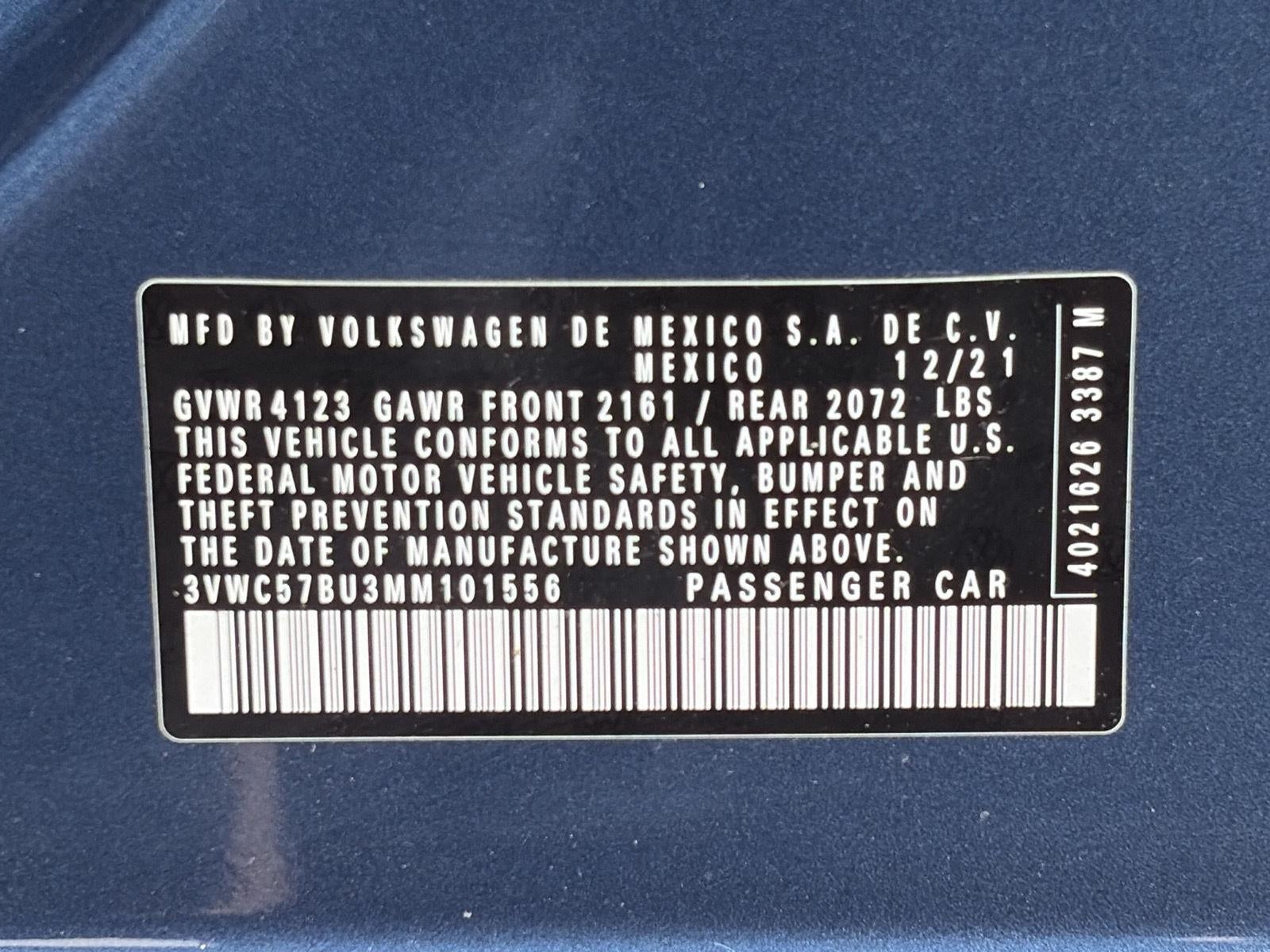 2021 Volkswagen Jetta S Auto