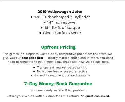 2019 Volkswagen JETTA SEDAN