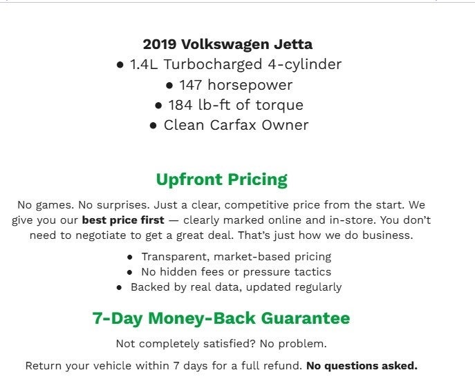 2019 Volkswagen JETTA SEDAN