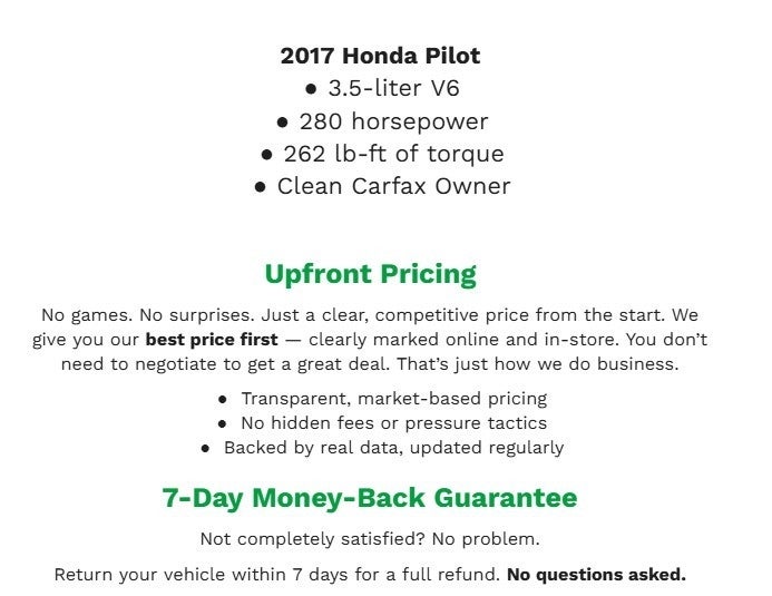 2017 Honda Pilot EX-L w/RES AWD