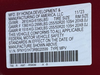 2024 Honda Pilot Touring AWD