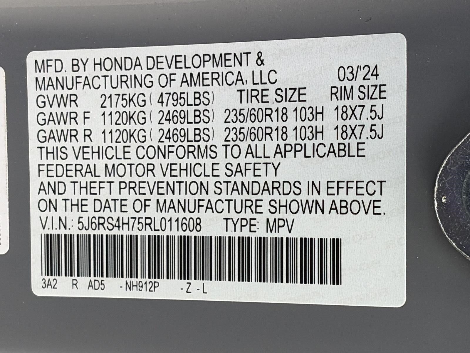 2024 Honda CR-V EX-L AWD