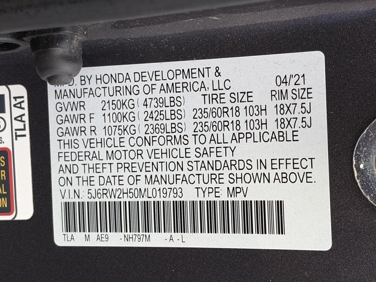 2021 Honda CR-V EX AWD