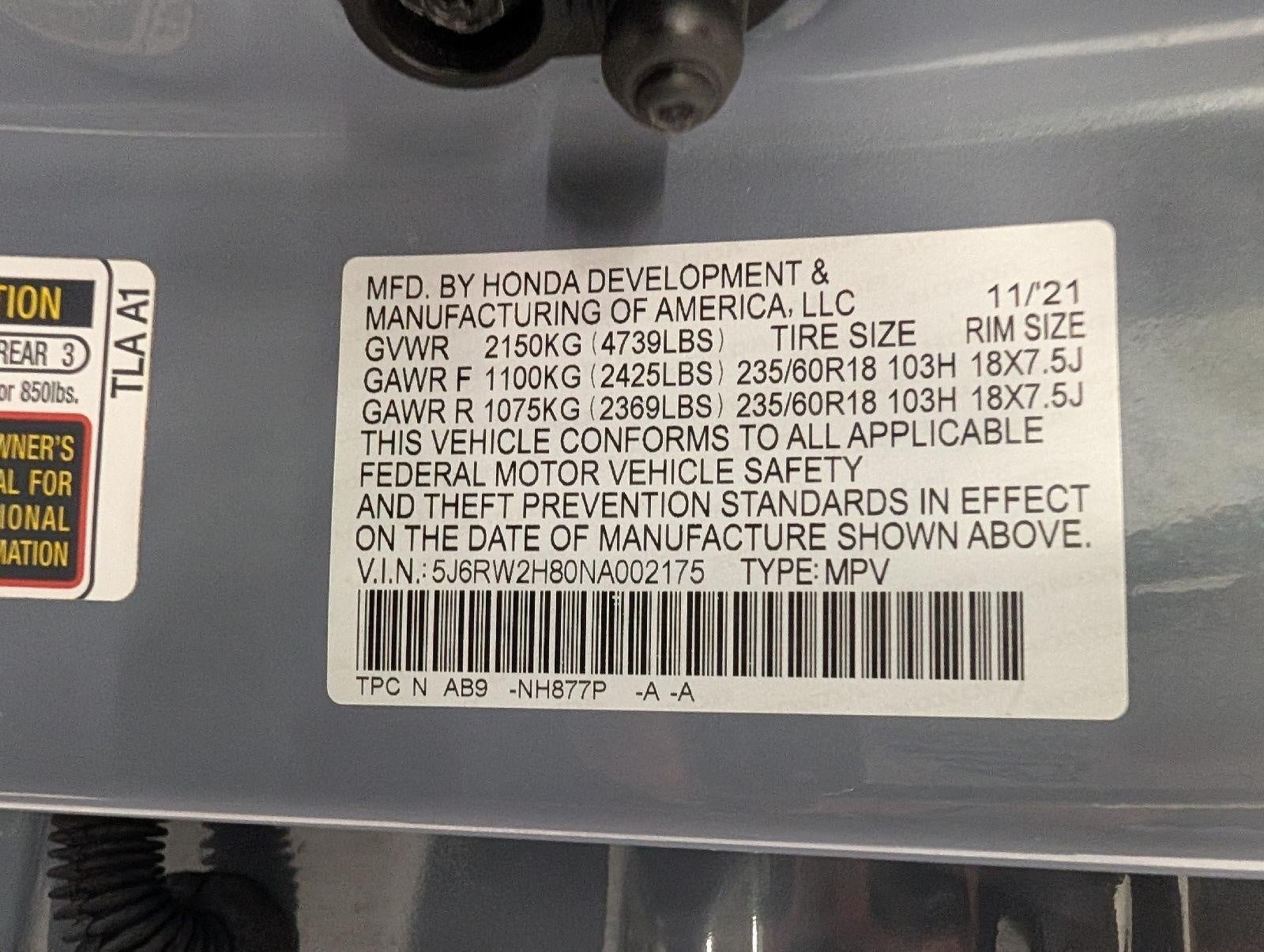 2022 Honda CR-V EX-L AWD