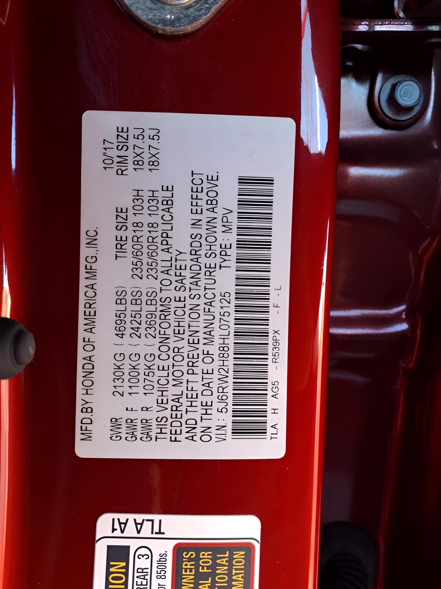 2017 Honda CR-V *COLLISION MITIGATION *LANE KEEP ASSIST