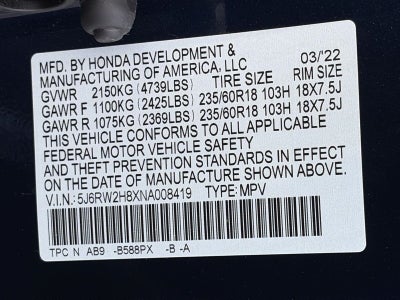 2022 Honda CR-V EX-L AWD