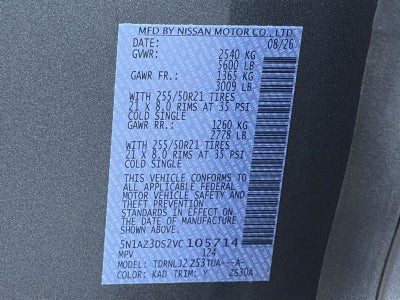 2027 Nissan Murano AWD Platinum