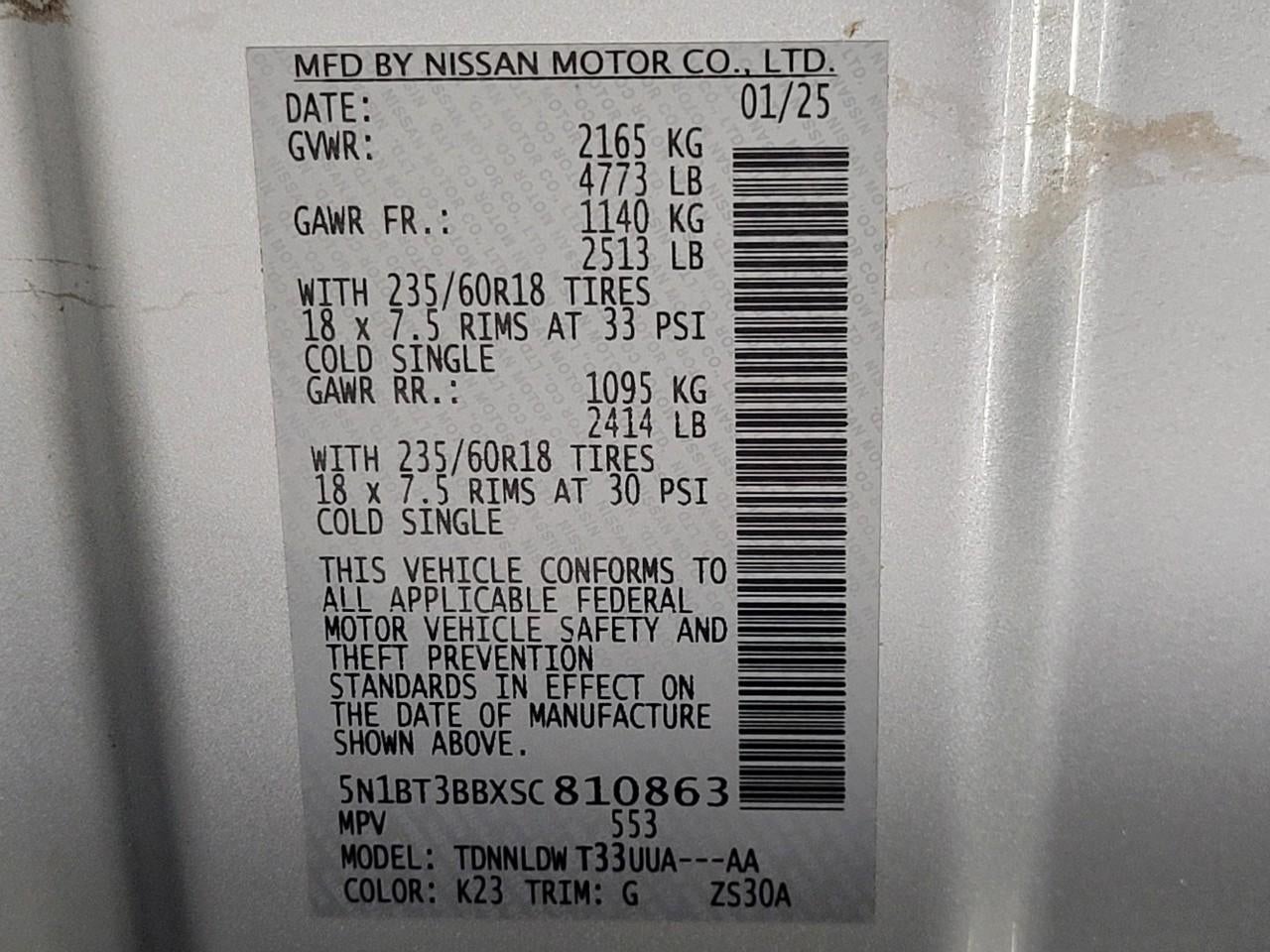 2025 Nissan Rogue AWD SV