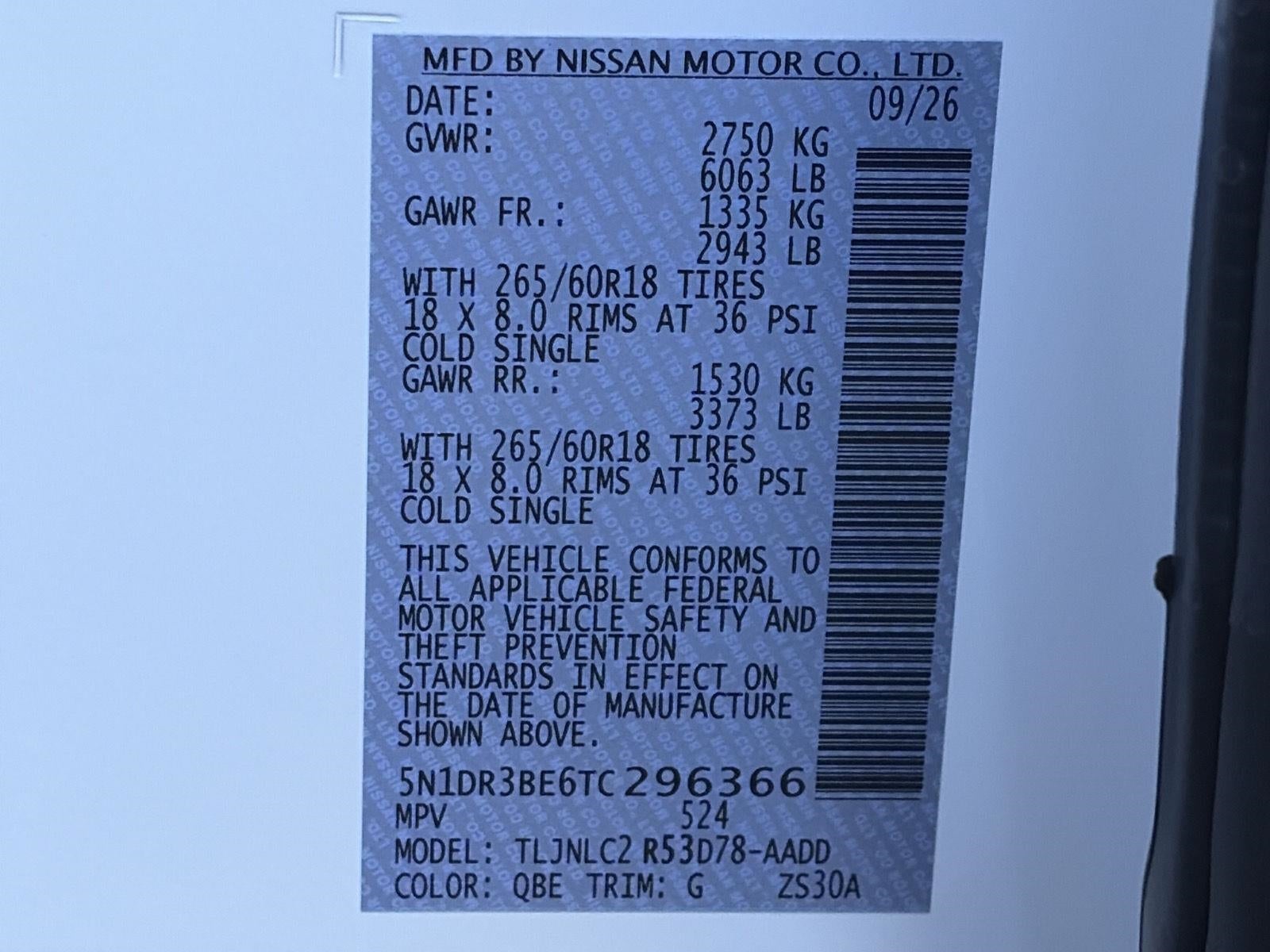 2026 Nissan Pathfinder SV 4WD