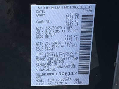 2026 Nissan Pathfinder Platinum 4WD