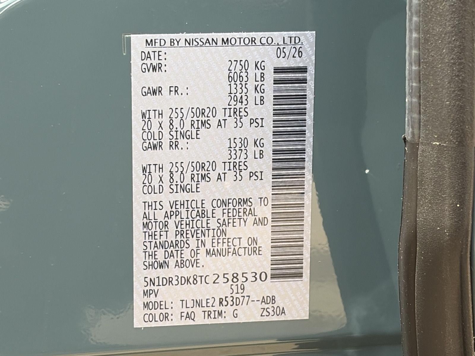 2026 Nissan Pathfinder Platinum 4WD