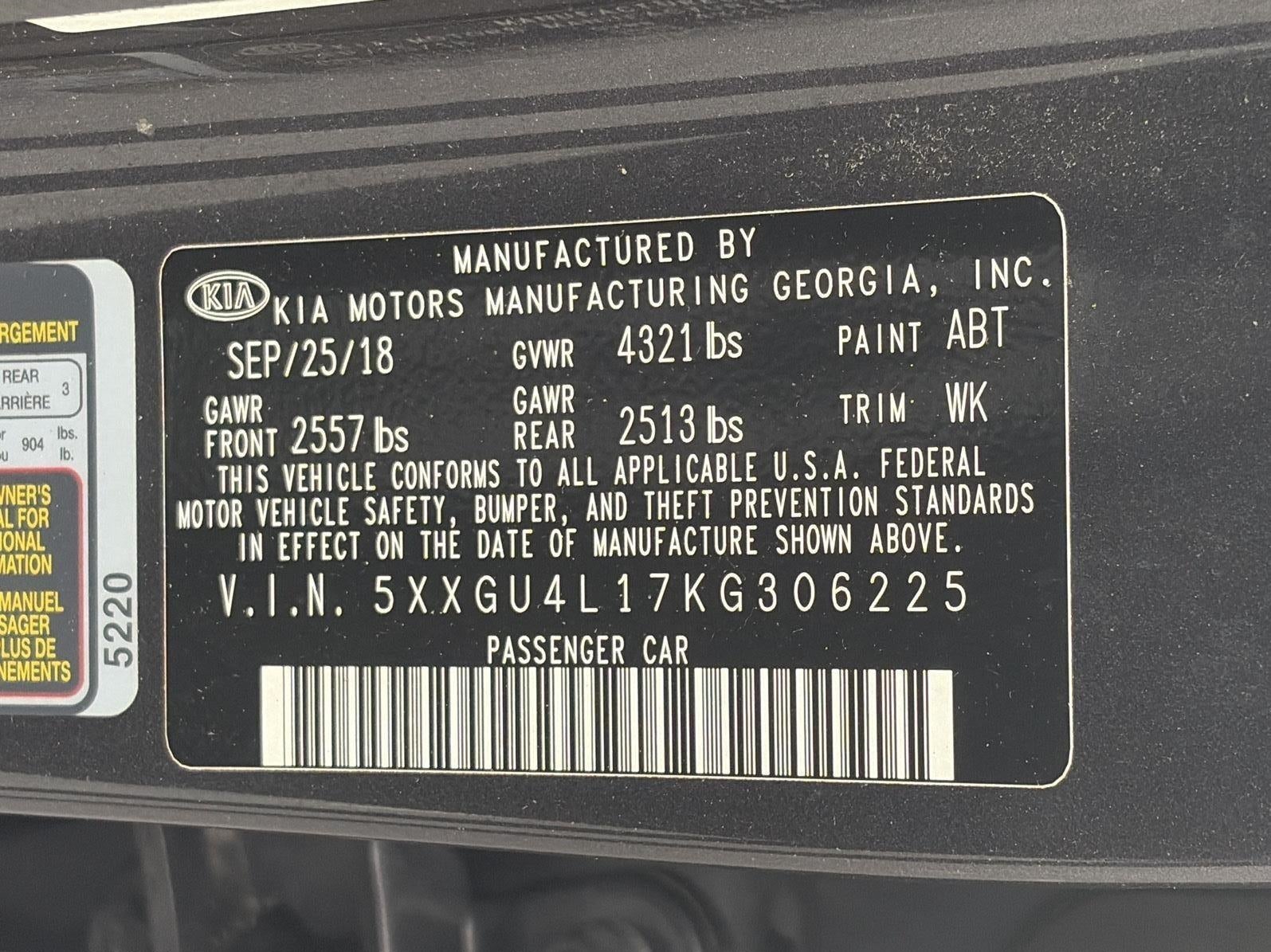 2019 Kia Optima EX DCT