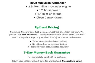 2022 Mitsubishi Outlander SE S-AWC