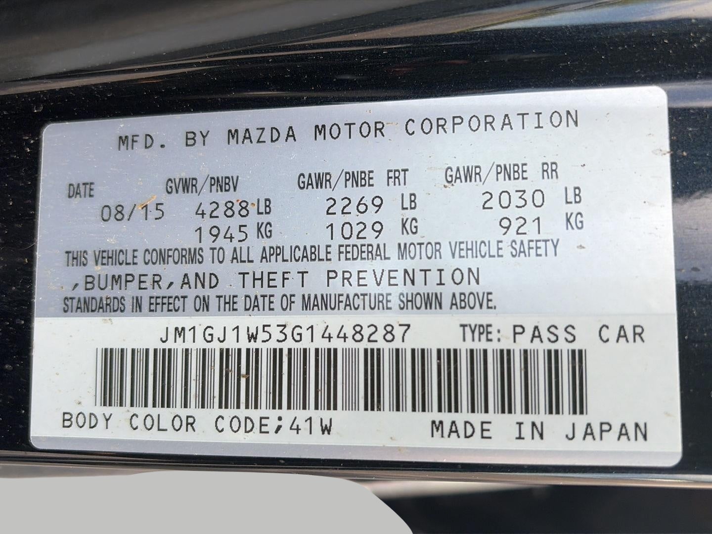 2016 Mazda Mazda6 4dr Sdn Auto i Grand Touring