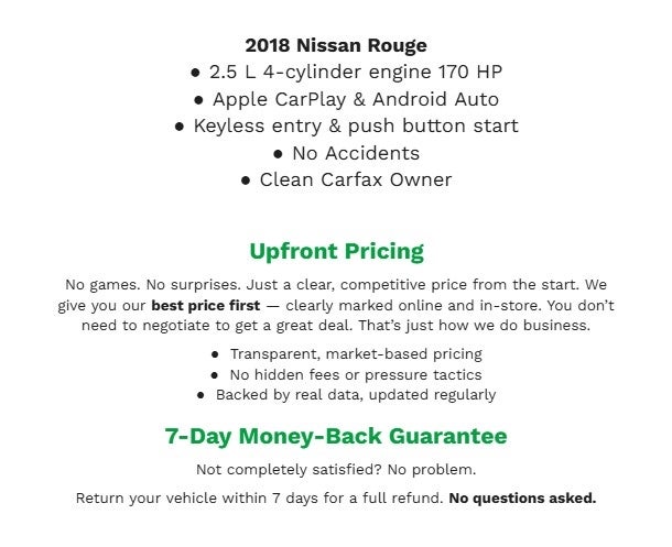 2018 Nissan Rogue AWD SL