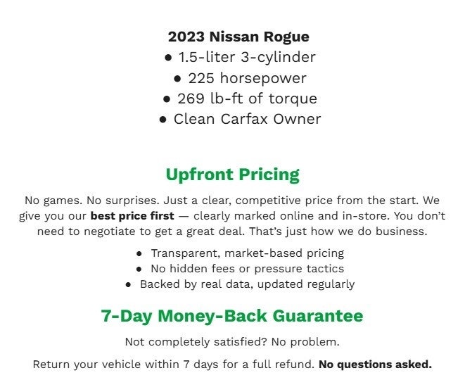 2023 Nissan Rogue AWD SV