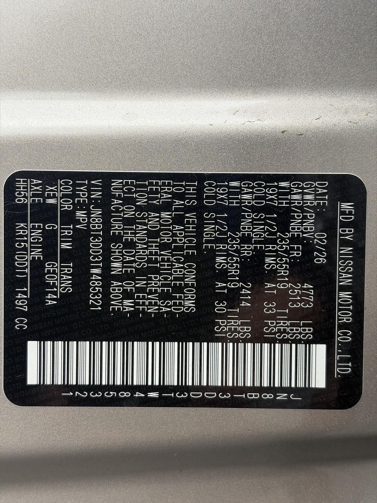 2026 Nissan Rogue 2026.5 AWD Platinum
