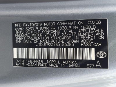 2008 Toyota Yaris 3dr HB Auto