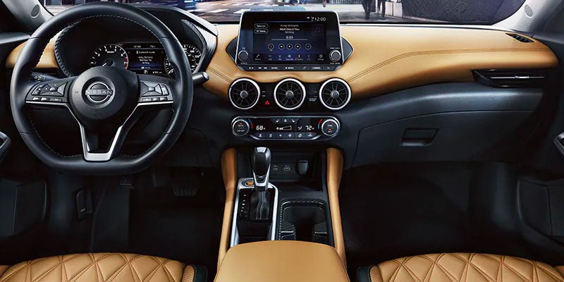 Interior dashboard of Nissan car