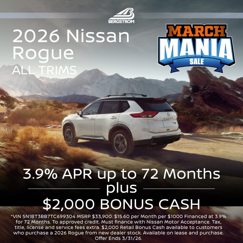2026 Nissan Rogue All Trims