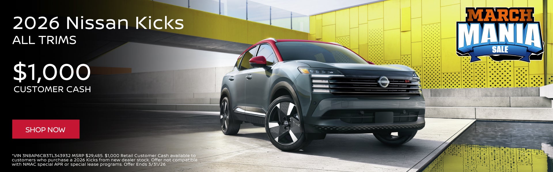  2026 Nissan Kicks All Trims